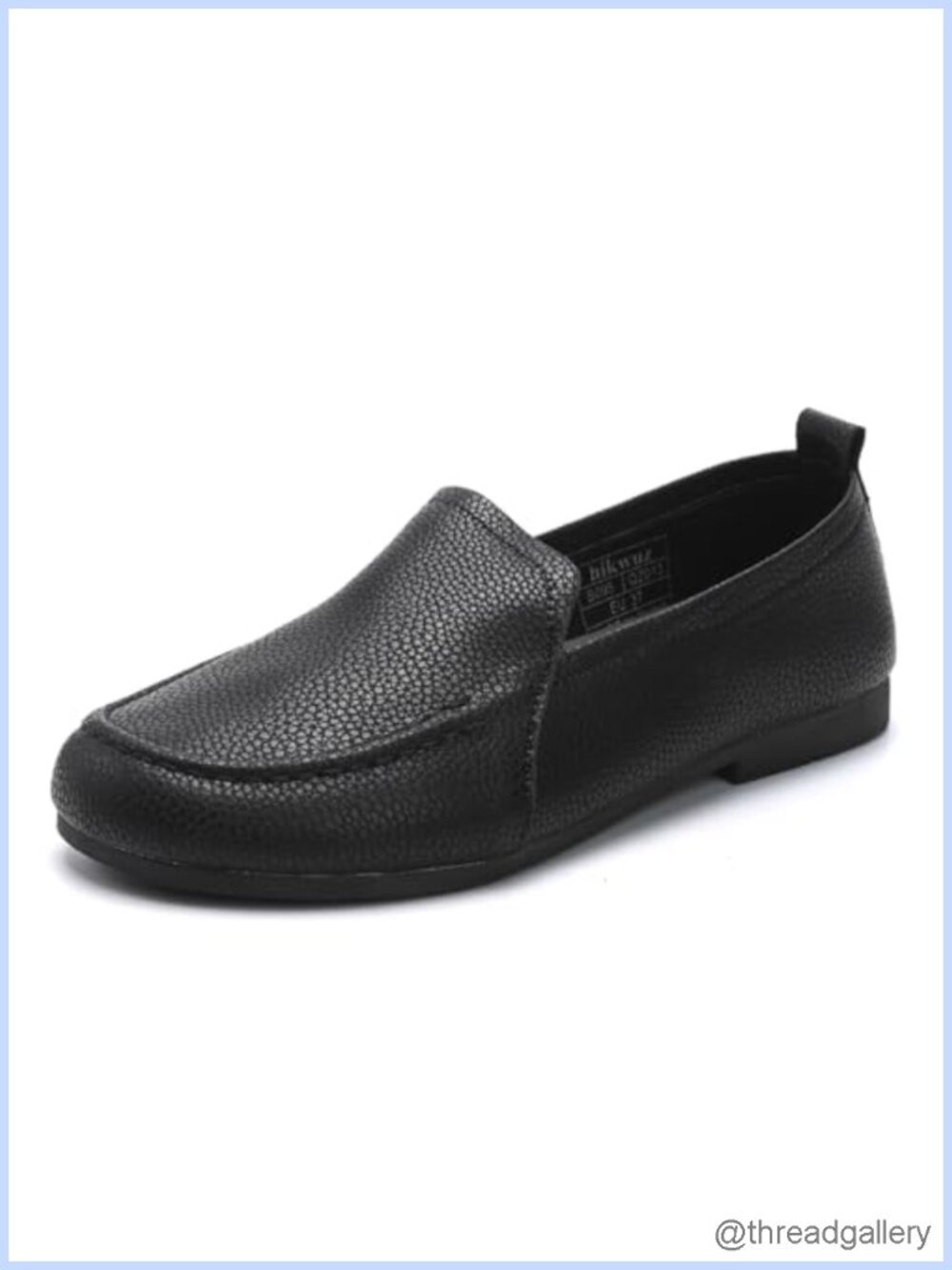 Women's Slip On Loafers Lightweight Round Toe Flats Microfiber Leather